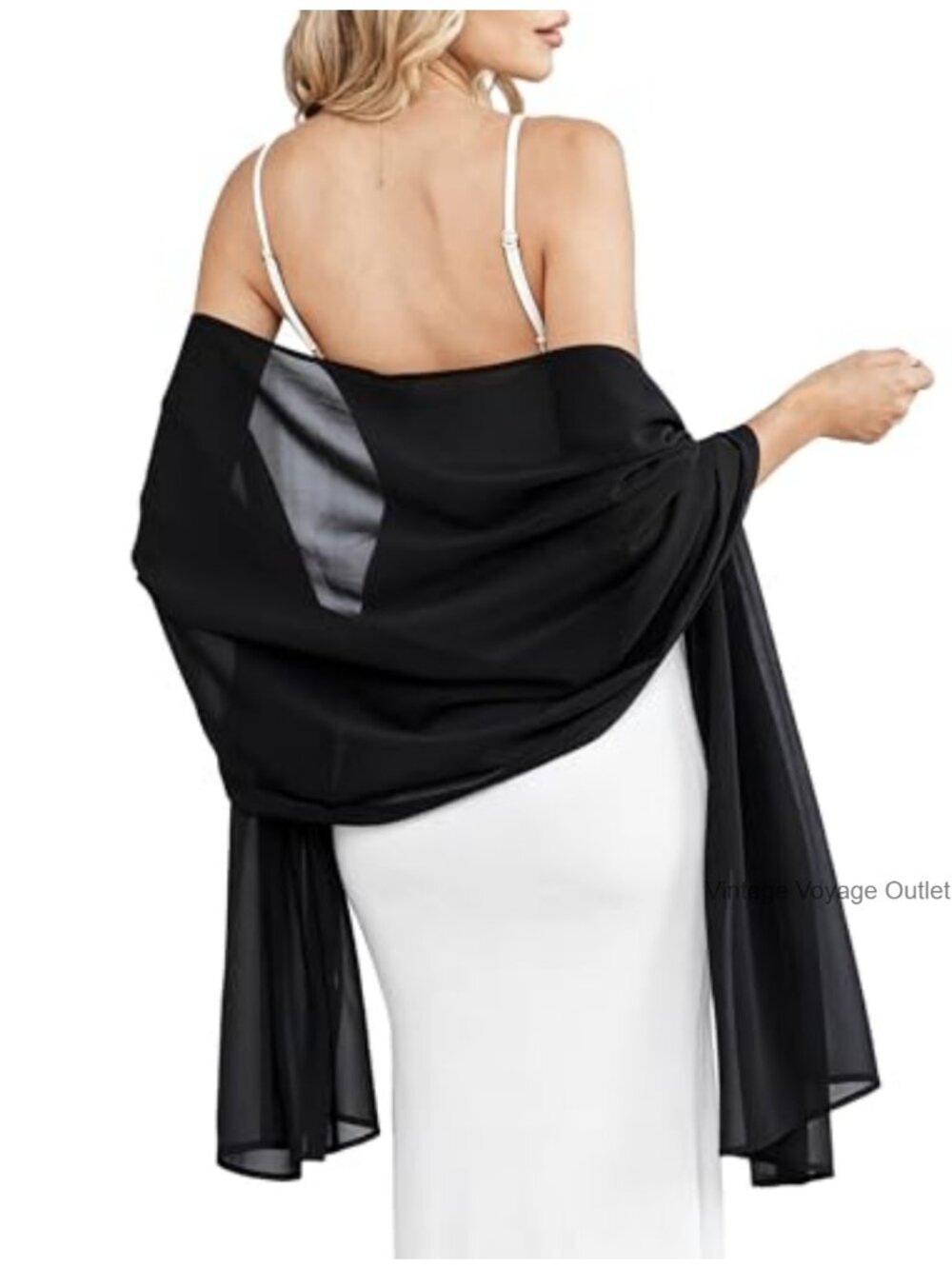 Chiffon Shawl Wrap Sheer Lightweight Scarf Accessory